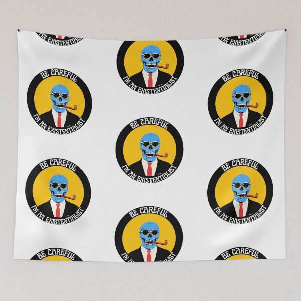 Artikelvorschau, I'm an Existentialist Pop Art Skull entworfen und verkauft von PVSKI.