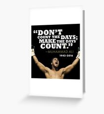 Muhammad Ali Greeting Card