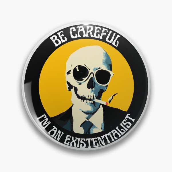 Artikelvorschau, I'm an Existentialist Pop Art Skull entworfen und verkauft von PVSKI.