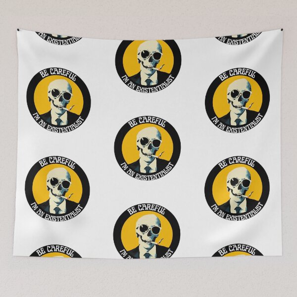 Artikelvorschau, I'm an Existentialist Pop Art Skull entworfen und verkauft von PVSKI.