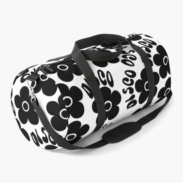 Item preview, White And Black Groovy Disco 70s Retro Flowers designed and sold by SunnyBrand.