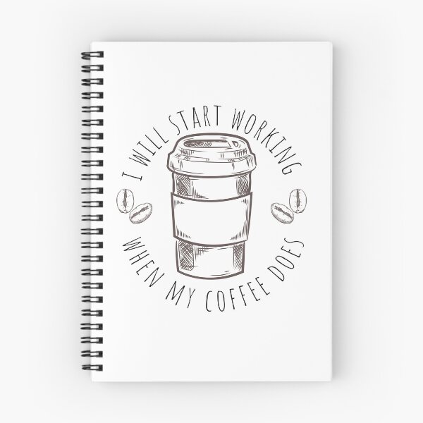 Item preview, i will start working when my coffee does designed and sold by ahlemamre.