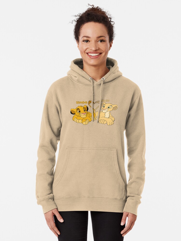 Simba and Nala Cartoon Cubs Pullover Hoodie