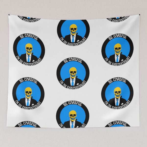 Artikelvorschau, I'm an Existentialist Pop Art Skull entworfen und verkauft von PVSKI.