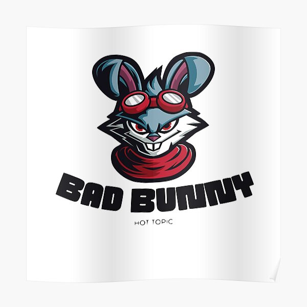 Premium Vector  Bad bunny esport mascot logo