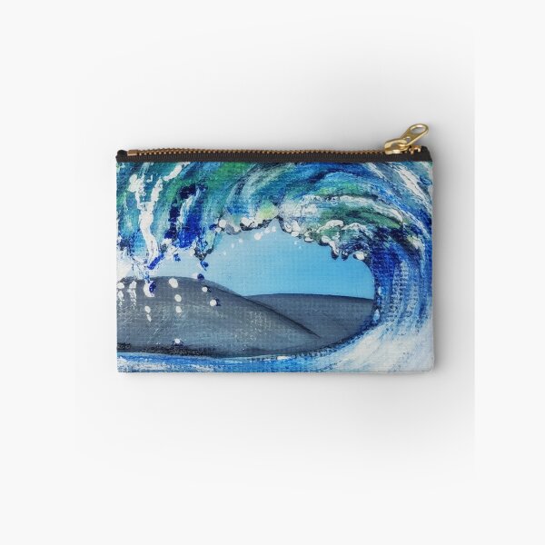 Item preview, Painting Wave Overthrow, an enchanting painting of a wave with green & blue colors designed and sold by Anke Franikowski.