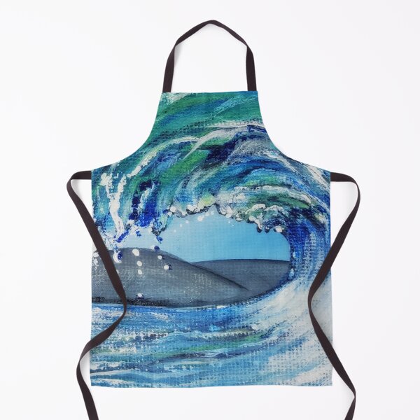 Item preview, Painting Wave Overthrow, an enchanting painting of a wave with green & blue colors designed and sold by Anke Franikowski.