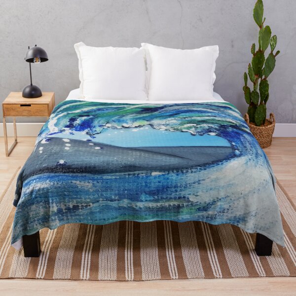Item preview, Painting Wave Overthrow, an enchanting painting of a wave with green & blue colors designed and sold by Anke Franikowski.