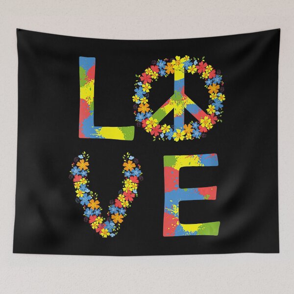 Item preview, Womens HIPPIE Costume LOVE Peace Tie Dye 60s 70s Hippie Fun Gifts V-Neck designed and sold by MarkMille76.