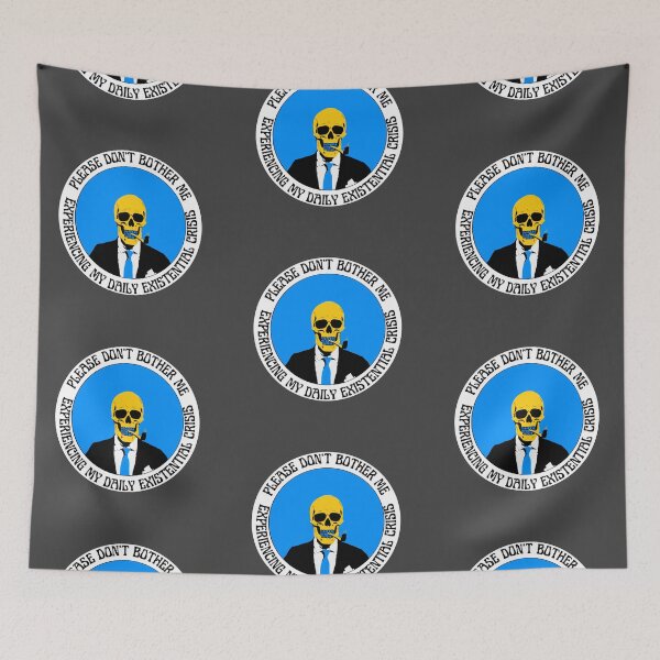 Artikelvorschau, Daily Existential Crisis Pop Art Skull entworfen und verkauft von PVSKI.
