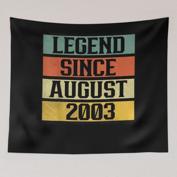 Item preview, 19 Years Old Gifts Legend Since August 2003th Birthday  designed and sold by andrewbashfordb.