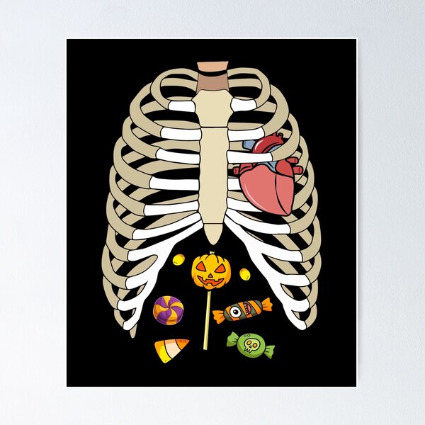 Aperçu de l'œuvre Bonbons d'Halloween Xray Squelette créée et vendue par NgocCong.