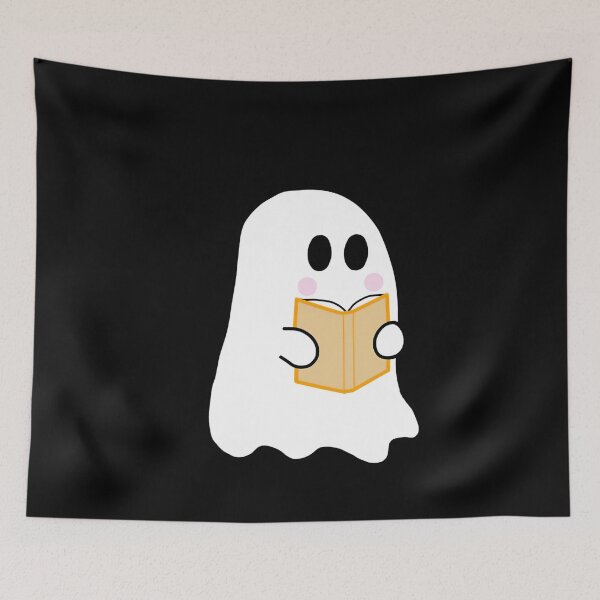 Item preview, Boooks halloween ghost reading librarian funny cute  designed and sold by beckadamr.
