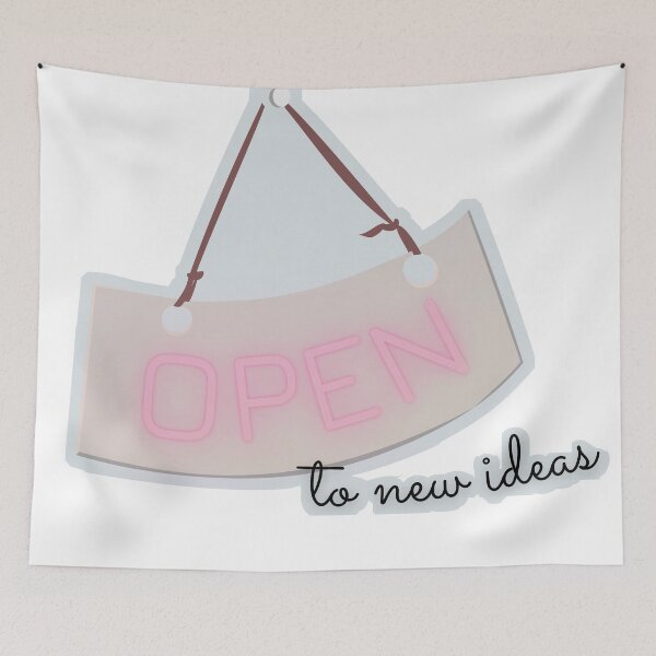 Item preview, Open to new ideas - mindfulness and calm designed and sold by taffy3rock.