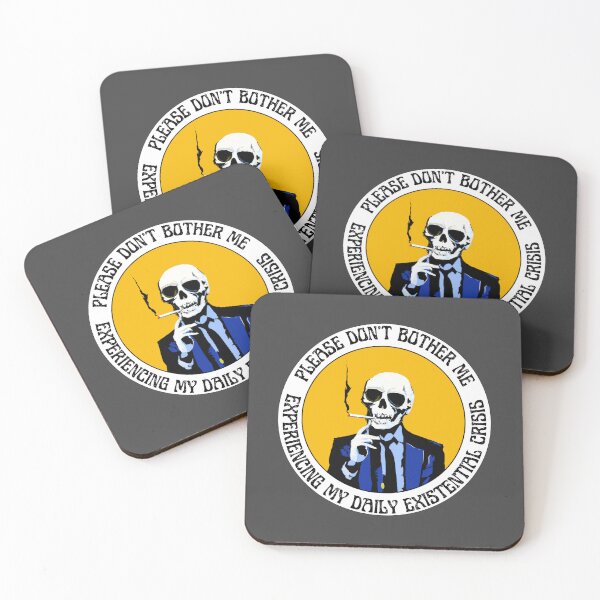 Item preview, Daily Existential Crisis Pop Art Skull designed and sold by PVSKI.