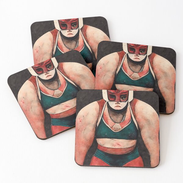 Item preview, Lucha Woman Portrait designed and sold by PlanetaLucha.