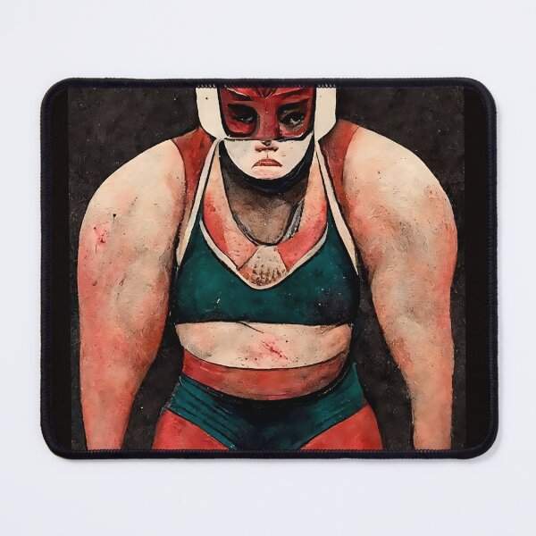 Item preview, Lucha Woman Portrait designed and sold by PlanetaLucha.