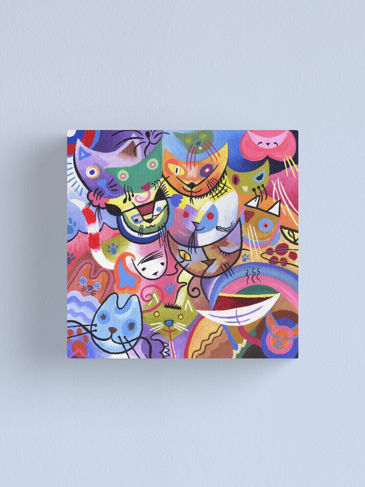 Alternate view of Kandinsky's Kats Canvas Print