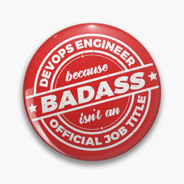 Item preview, DevOps Engineer Because Badass Isnt An Official Job Title | Engineering | Computer Programmer | Rough designed and sold by PerfectlySimple.