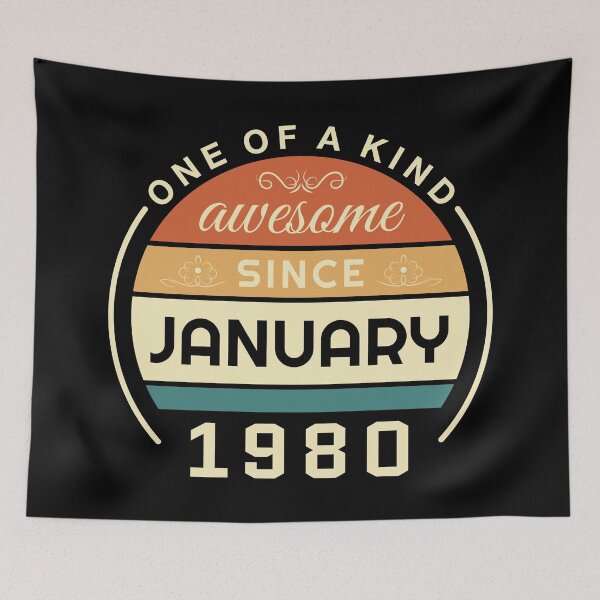 Item preview, Vintage January 1980 badge designed and sold by Palteeshop.