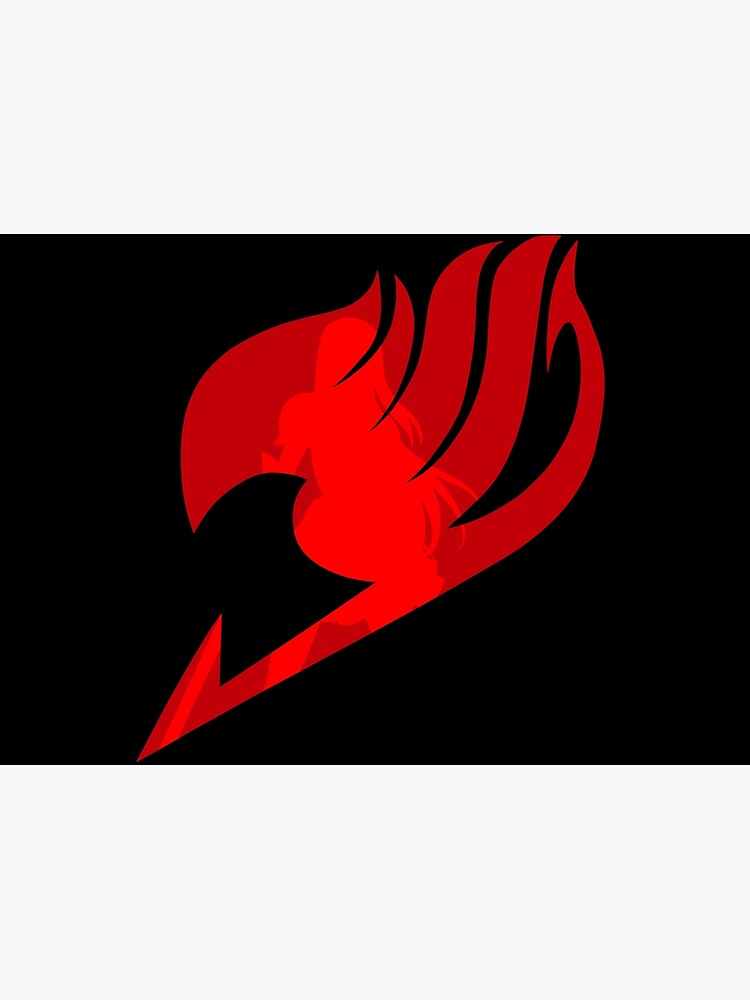 Fairy Tail Erza Sillhouette Greeting Card By Wyrneck Redbubble