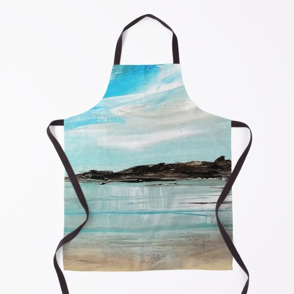 Item preview, A painted seascape, clouds & sea painted on wood designed and sold by Anke Franikowski.