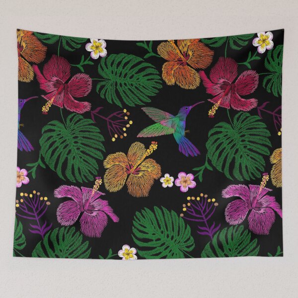 Item preview, Bright Hummingbird Pink Flower  designed and sold by LuckyStep.