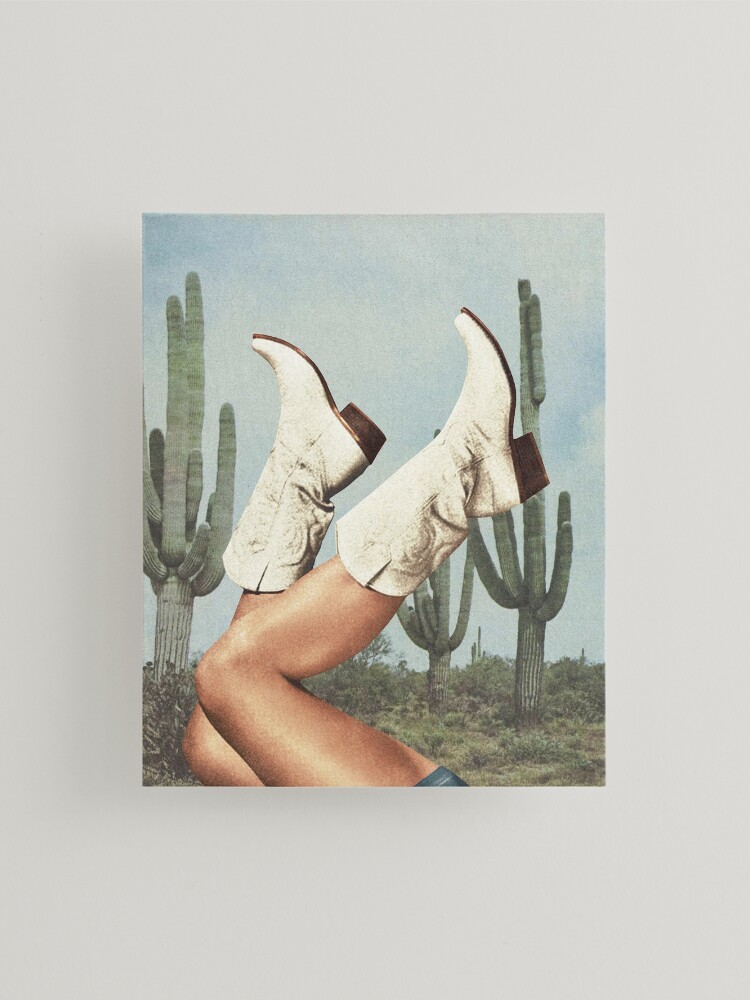 Online Cactus & Boots Printed Canvas