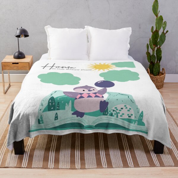 Item preview, Home is our Happy Place - book lover - North Pole landscape, Cute Penguin playing with a ball designed and sold by Mechanical-Artt.