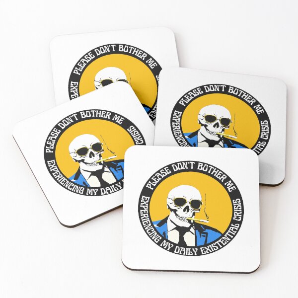 Item preview, Daily Existential Crisis Pop Art Skull designed and sold by PVSKI.