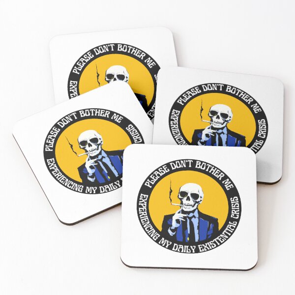 Item preview, Daily Existential Crisis Pop Art Skull designed and sold by PVSKI.