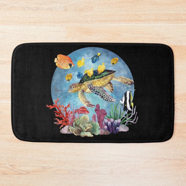 Item preview, Watercolor Sea Turtle designed and sold by virillanissa.