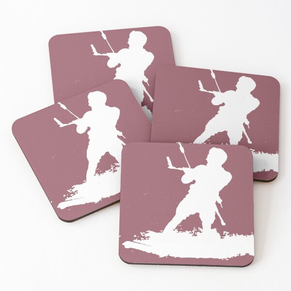 Item preview, Kitesurfing Enthusiast Riding A Wave White Silhouette designed and sold by taiche.