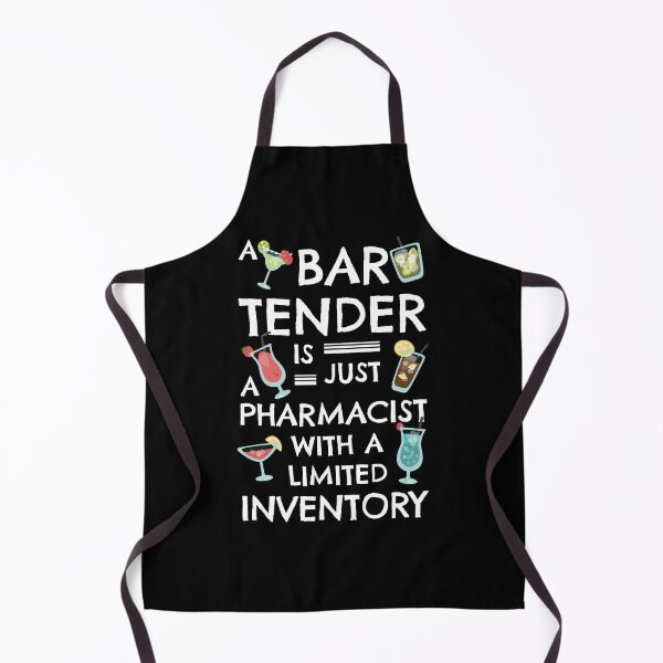 Item preview, A bartender is just a pharmacist with a limited inventory designed and sold by Happy Puppy Print On Demand.