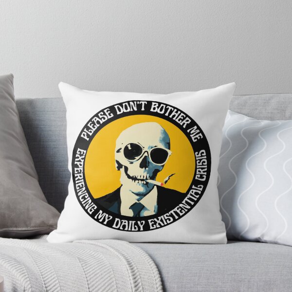 Aperçu de l'œuvre Daily Existential Crisis Pop Art Skull créée et vendue par PVSKI.