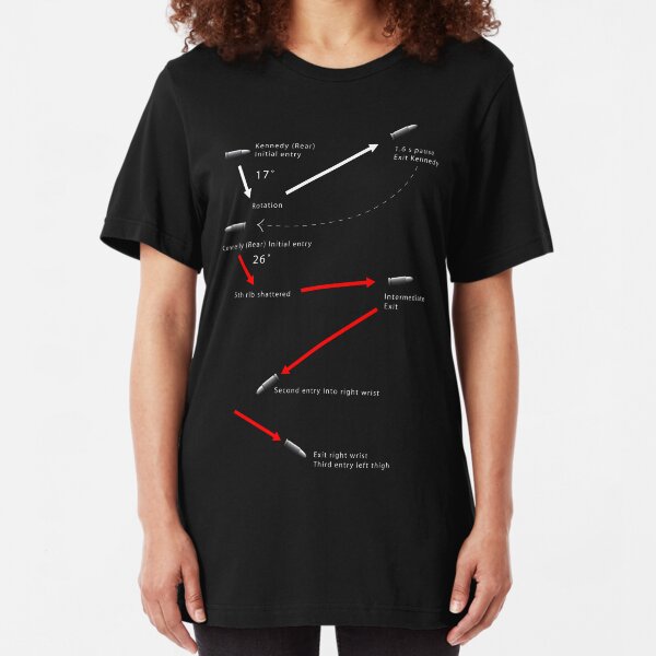 JFK - Magic Bullet Theory Slim Fit T-Shirt