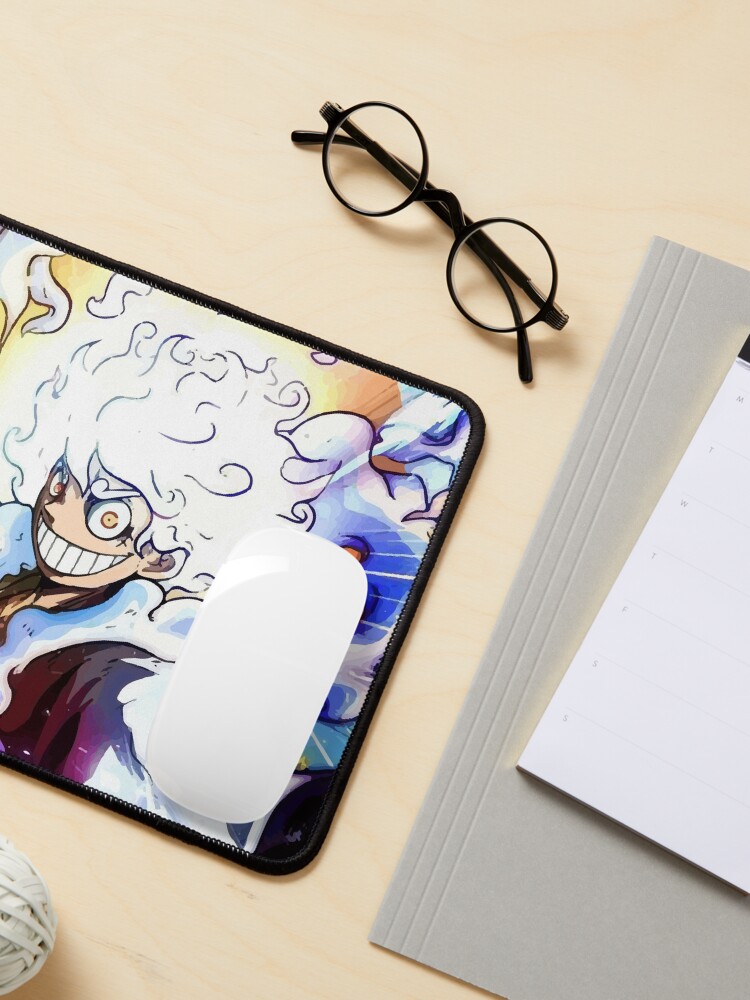 One Piece Luffy Gear 5 White Mouse Pad Gaming Mouse Pad – Anime