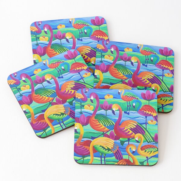 Item preview, Fantasy Flamingos designed and sold by Tiffany Budd.