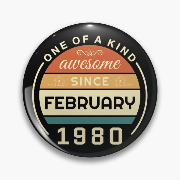 Item preview, Vintage February 1980 badge designed and sold by Palteeshop.