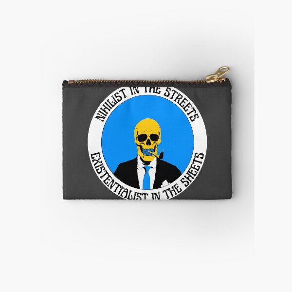 Aperçu de l'œuvre Nihilist In The Streets, Existentialist In The Sheets Pop Art Skull créée et vendue par PVSKI.