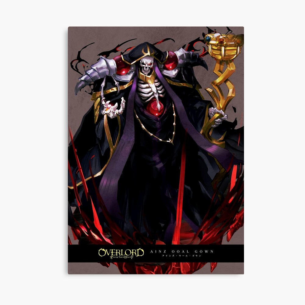 Best Anime Characters Overlord Ainz Ooal Gown Art Board Print for Sale by  Minimal-World