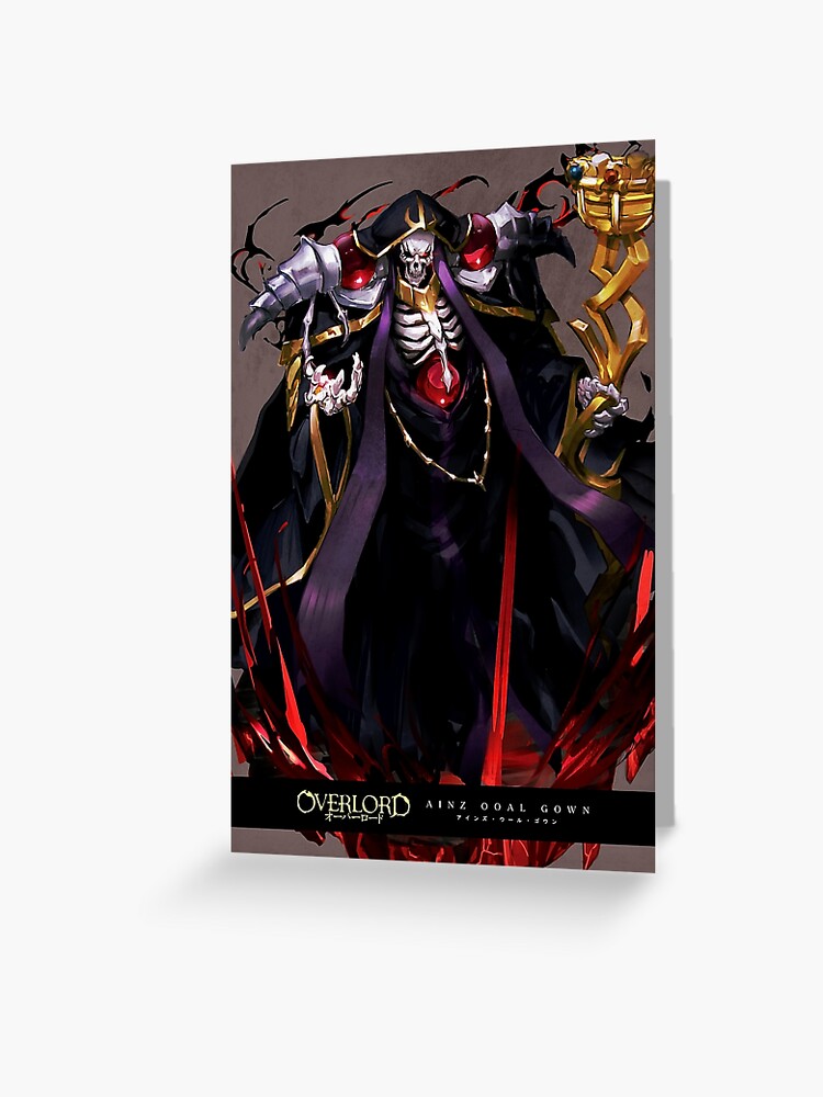 Best Anime Characters Overlord Ainz Ooal Gown Art Board Print for Sale by  Minimal-World