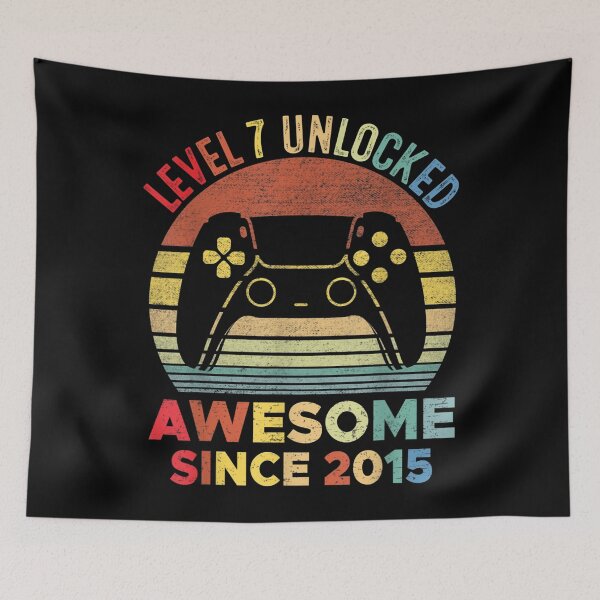 Item preview, Best Of 2015 Unlocked Level 7 Video Game Vintage Birthday  designed and sold by sarahbennetth.
