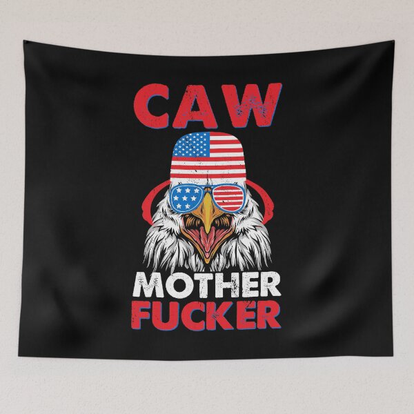 Item preview, Caw Motherfucker USA Flag Eagle 4 de julio Ciudadano estadounidense designed and sold by haselshirt.