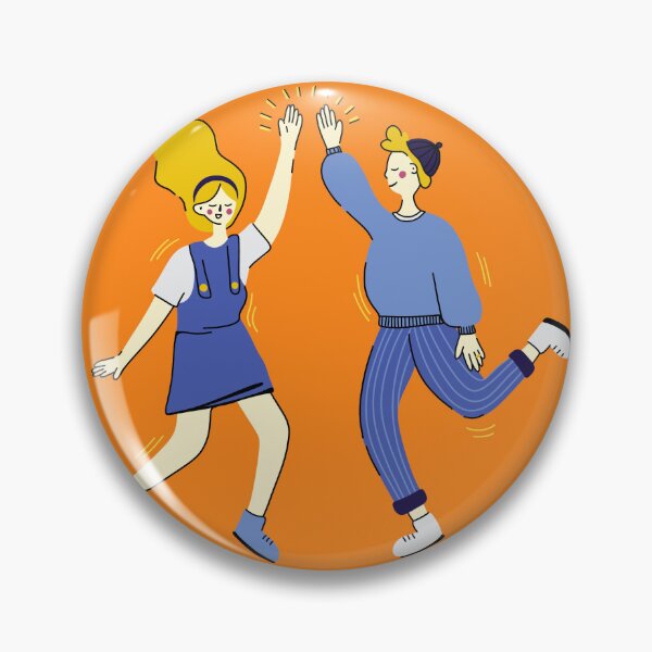Item preview, Woman and man give high five. Illustration for business ideas, presentations designed and sold by ggstore11.