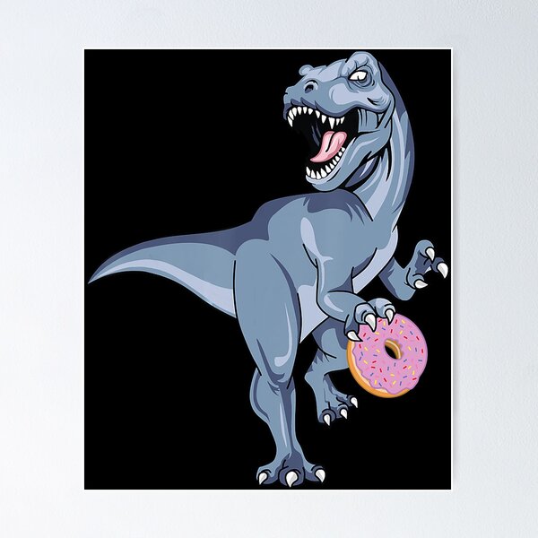 Dinosaur Donut Shirt Dino Doughnut Halloween Kids Trex Gift
