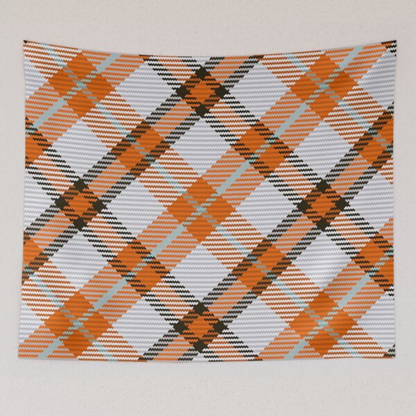 Item preview, Fall Vibes Autumn Vintage Retro Halloween Thanksgiving Plaid Pattern designed and sold by SunfullyYours.