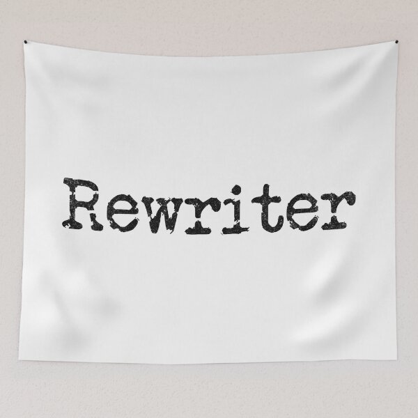 Item preview, Rewriter (Black Text) designed and sold by DieselElkins.