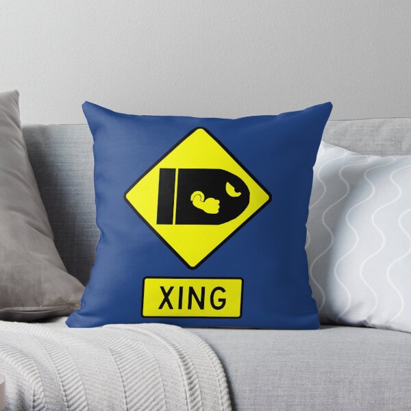 CAUTION - BULLET BILLS Throw Pillow