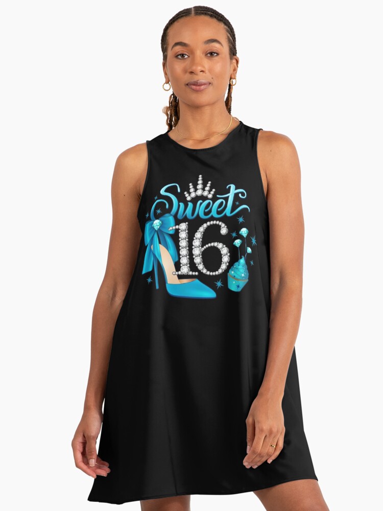 16th Birthday. Sweet 16 girl's" A-Line Dress for Sale by iclipart |  Redbubble